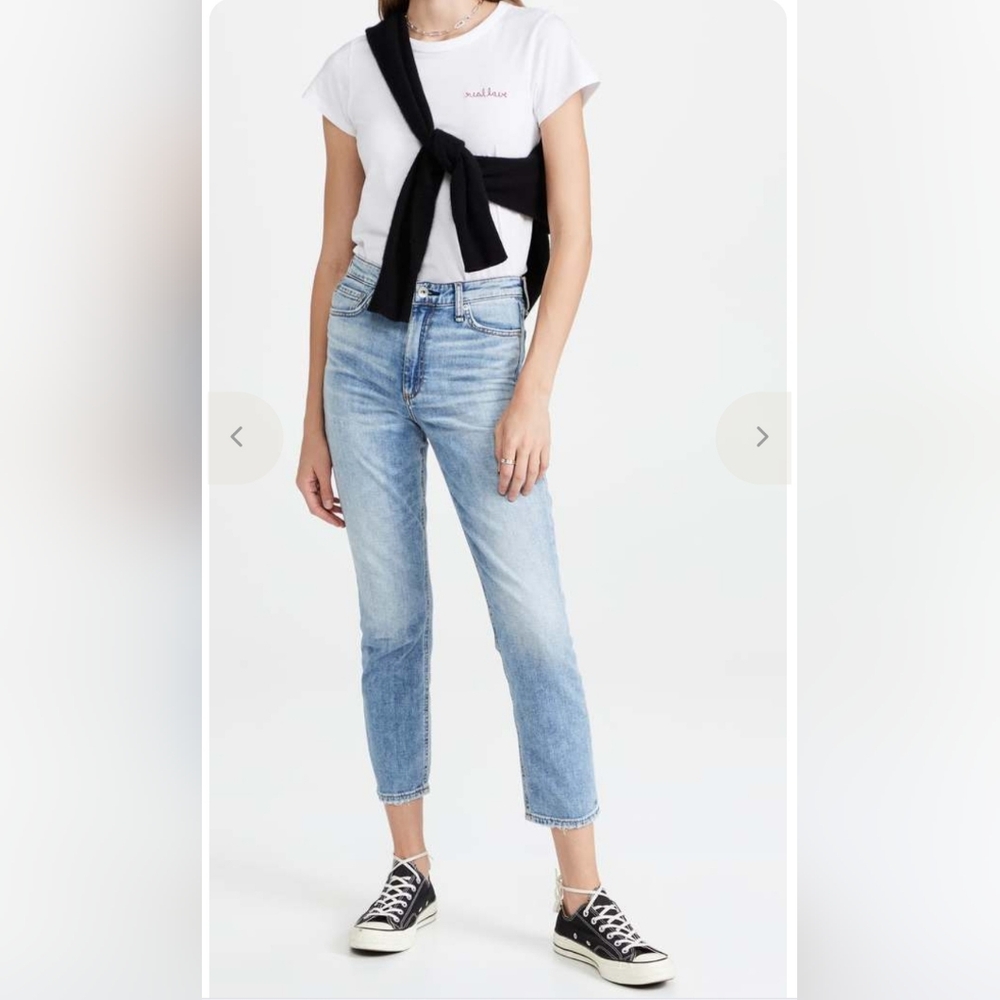 Rag & Bone Nina High-Rise Ankle Cigarette in Alexis. Size 29